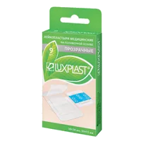 Лейкопластырь LUXPLAST Набор ПРОЗРАЧНЫЙ полимерн осн (2 вида) 38х38мм, 50х72мм N9