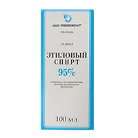 Этиловый спирт конц д/р-ра д/наружн пр 95% 100мл N1