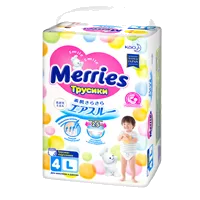 Подгузники детские MERRIES трусики р.L (9-14кг) N27