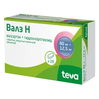 Валз Н таб п.п.о. 80мг 12,5мг N28