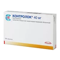 Контролок таб кишечнораств п.п.о. 40мг N14