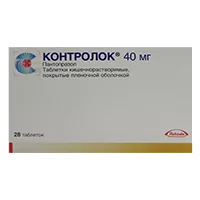 Контролок таб кишечнораств п.п.о. 40мг N28