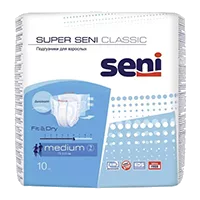Подгузники SENI Super air для взрослых р.Medium N10