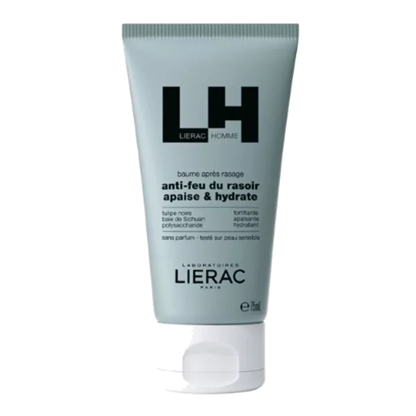 LIERAC Бальзам после бритья Homme Для мужчин интенсивно увлажняющий 75мл