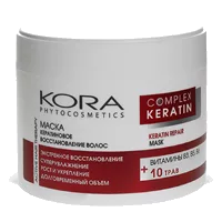 KORA Маска для волос Complex Keratin Кератиновое восстановление 300мл