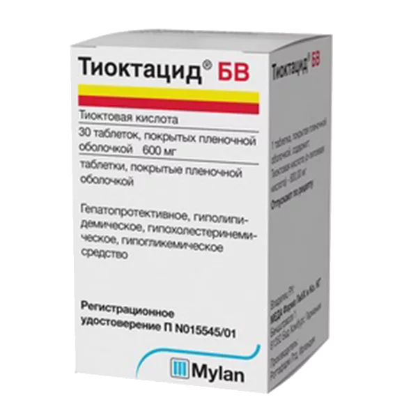 Тиоктацид БВ таб п.п.о. 600мг N30