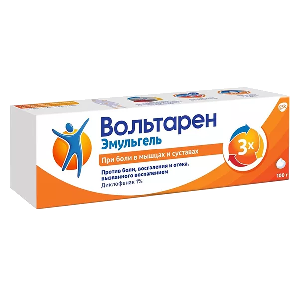 Вольтарен Эмульгель гель д/наружн пр 1% 100г N1