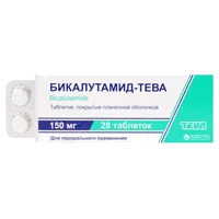 Бикалутамид-Тева таб п.п.о. 150мг N28