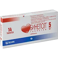 Бинелол таб 5мг N14