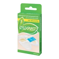 Лейкопластырь LUXPLAST НА МОЗОЛЬ полимерн/прозр осн 49х30мм N5