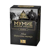 Мумие алтайское очищенное цельное Алтайский нектар пластина 3г N1