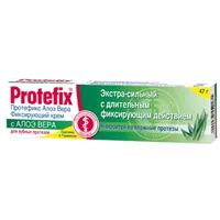 Крем для фиксации зубных протезов Protefix экстра-сильный с Алоэ Вера 47г 40мл