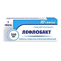Лефлобакт таб п.п.о. 250мг N5