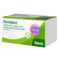 Лопирел таб п.п.о. 75мг N100