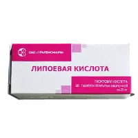 Липоевая кислота таб п/о 25мг N50