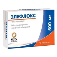 Элефлокс таб п.п.о. 500мг N10