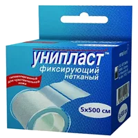 Лейкопластырь фиксирующий УНИПЛАСТ шёлк осн 5 х 500см