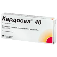 Кардосал 40 таб п.п.о. 40мг N28