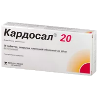 Кардосал 20 таб п.п.о. 20мг N28