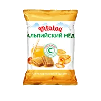 Vitalor Карамель леденцовая витамин С Альпийский мёд 60г N1