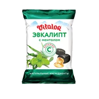 Vitalor Карамель леденцовая витамин С Эвкалипт-Ментол 60г N1