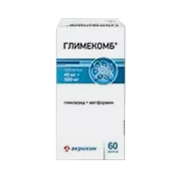 Глимекомб таб 40мг 500мг N60
