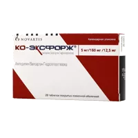 Ко-Эксфорж 5мг+160мг+12,5мг таб п.п.о. N28