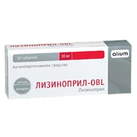 Лизиноприл-OBL таб 10мг N30