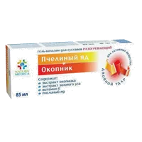 Natura Medica Пчелиный яд и Окопник Гель-бальзам для суставов разогревающий 85мл