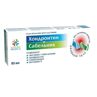 Natura Medica Хондроитин и Сабельник Гель-бальзам для суставов 85мл