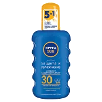 Nivea Sun Спрей солнцезащитный SPF30 Защита и Увлажнение 200мл