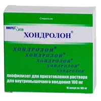 Хондролон лиоф д/р-ра для в/м вв 100мг N10