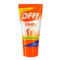 OFF! Family Крем защита от комаров и др. кровососущих насекомых до 2 часов детям с 3 лет (эк-т алоэ вера) 50мл