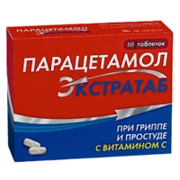 Парацетамол Экстратаб таб 500мг 150мг N10