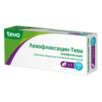 Левофлоксацин-Тева таб п.п.о. 500мг N7