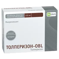 Толперизон-OBL таб п.п.о. 150мг N30