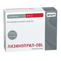 Лизиноприл-OBL таб 20мг N30