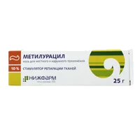 Метилурацил мазь д/местн и наружн пр 10% 25г N1