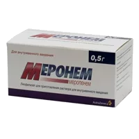 Меронем пор д/р-ра для в/в вв 0,5г N10