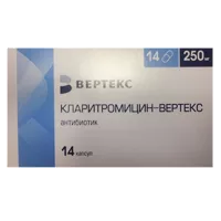 Кларитромицин-ВЕРТЕКС капс 250мг N14