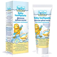 Зубная паста BabyLine детская 1-4 года со вкусом банана 75мл