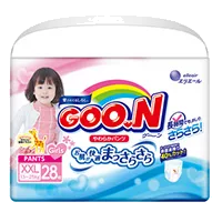 Подгузники детские GOON трусики для девочек р.XXL (13-25кг) N28
