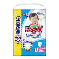 Подгузники детские GOON трусики для девочек р.L (9-14кг) N56