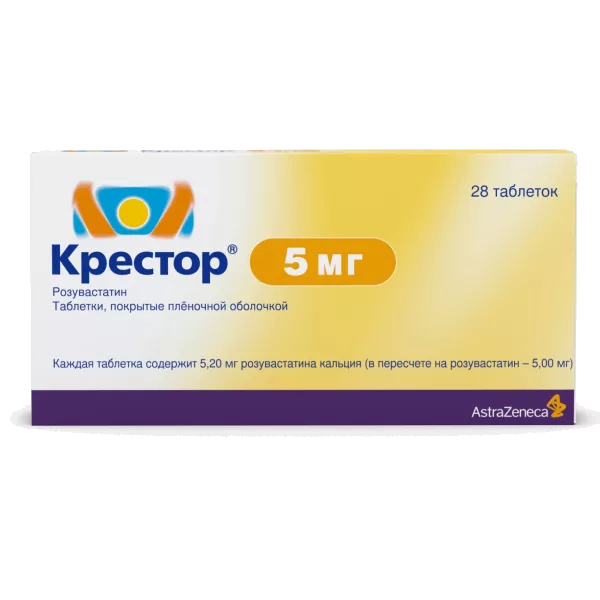 Крестор таб п.п.о. 5мг N28