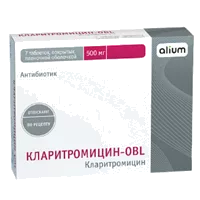 Кларитромицин-OBL таб п.п.о. 500мг N7