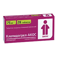 Клопидогрел-АКОС таб п.п.о. 75мг N28