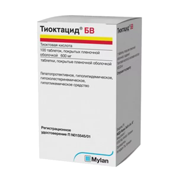 Тиоктацид БВ таб п.п.о. 600мг N100