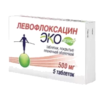Эколевид таб п.п.о. 500мг N5