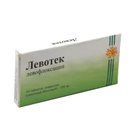 Левотек таб п.п.о. 250мг N10