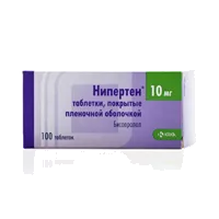 Нипертен таб п.п.о. 10мг N100